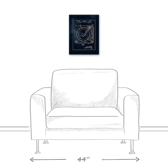 Record Player Changer 12" x 16" Canvas Wall Art